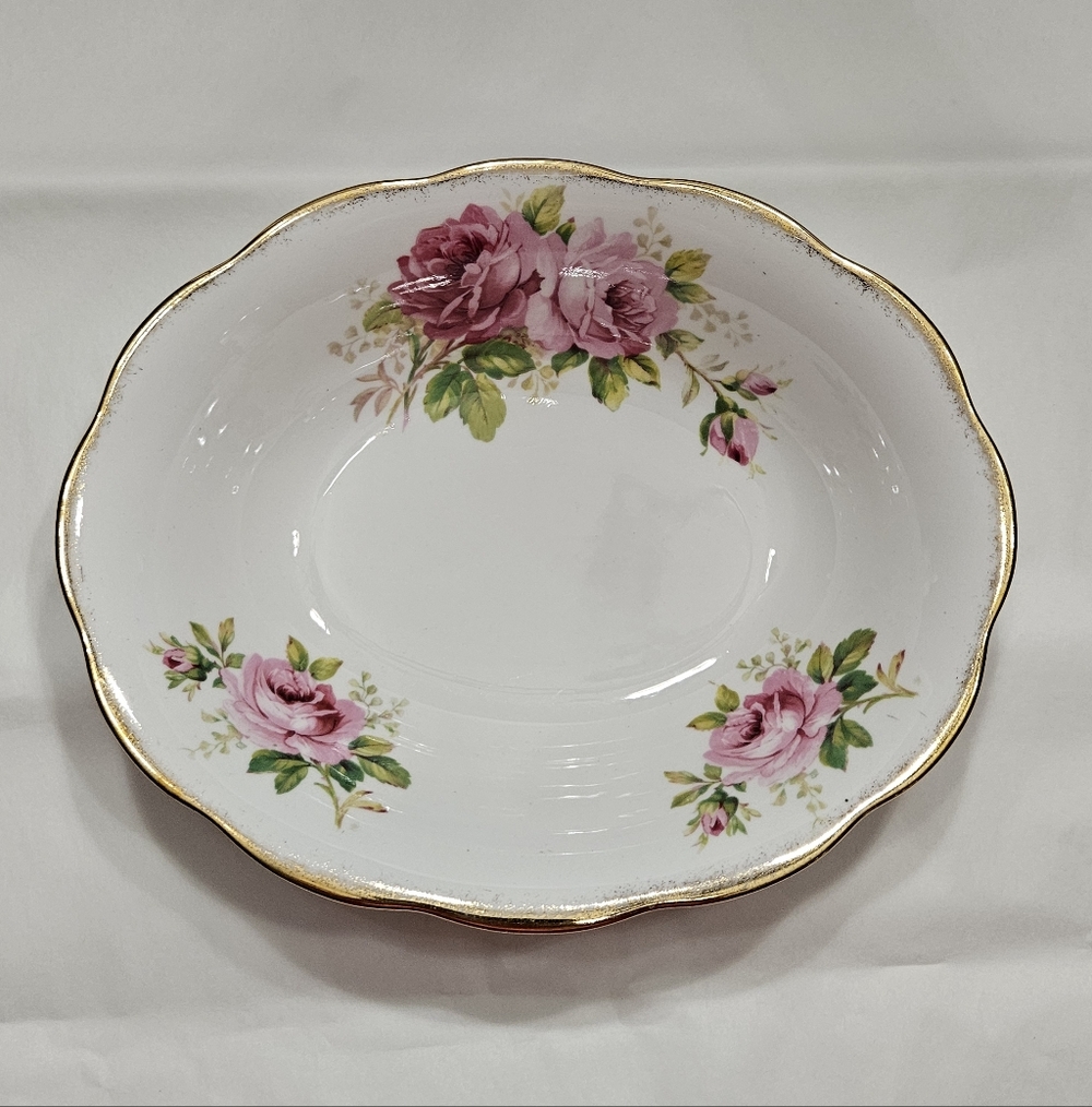 Oval Serving Dish. "American Beauty" by Royal Albert.